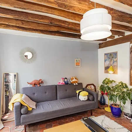 Apartman And Bright 40 M For 2 Near Belleville Párizs